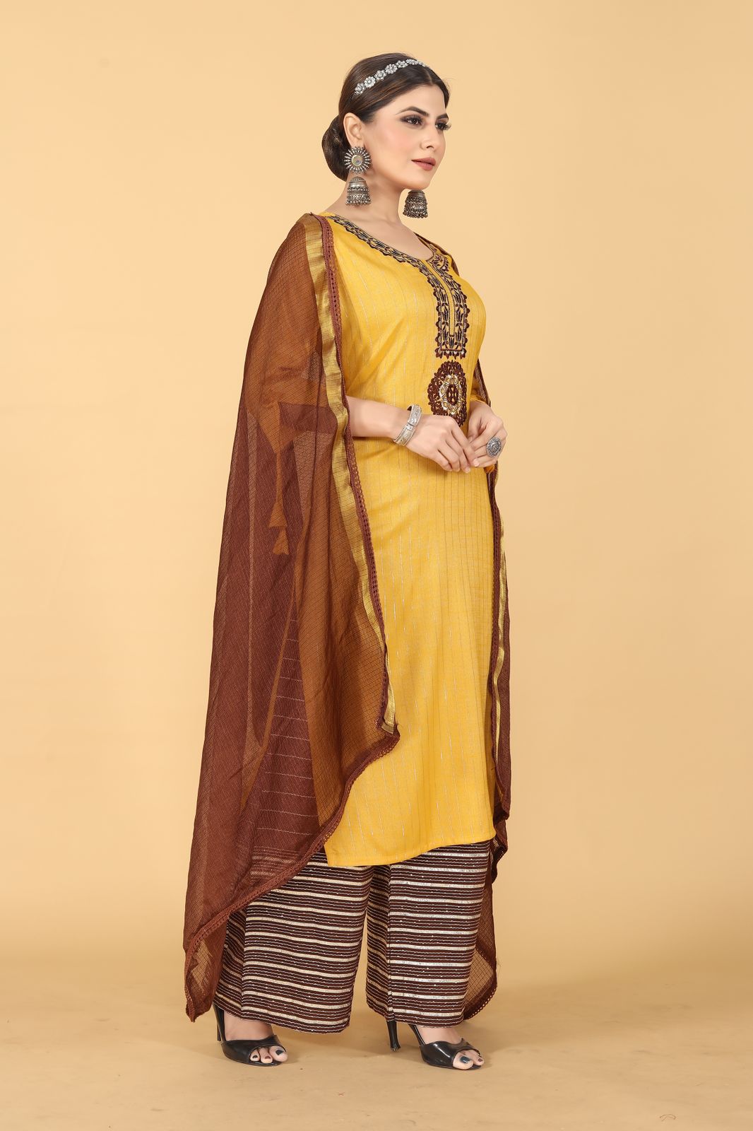 Padmavati One Seamore Rayon Readymade Pant Style Suits