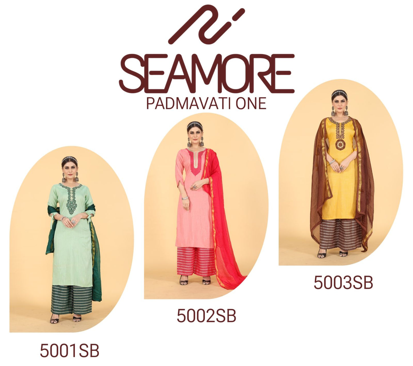 Padmavati One Seamore Rayon Readymade Pant Style Suits