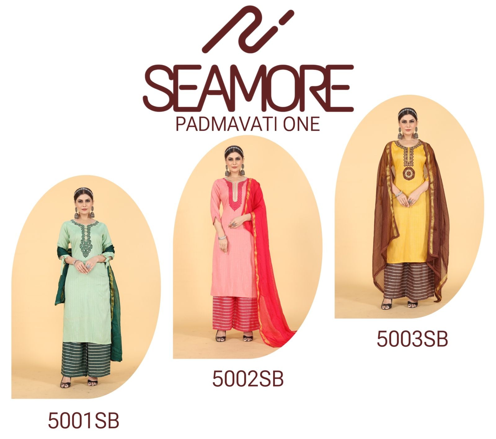 Padmavati One Seamore Rayon Readymade Pant Style Suits