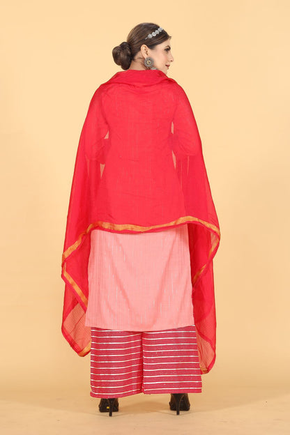 Padmavati One Seamore Rayon Readymade Plazzo Style Suits