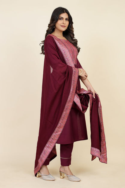 Padmavati Two Seamore Chinon Silk Readymade Pant Style Suits