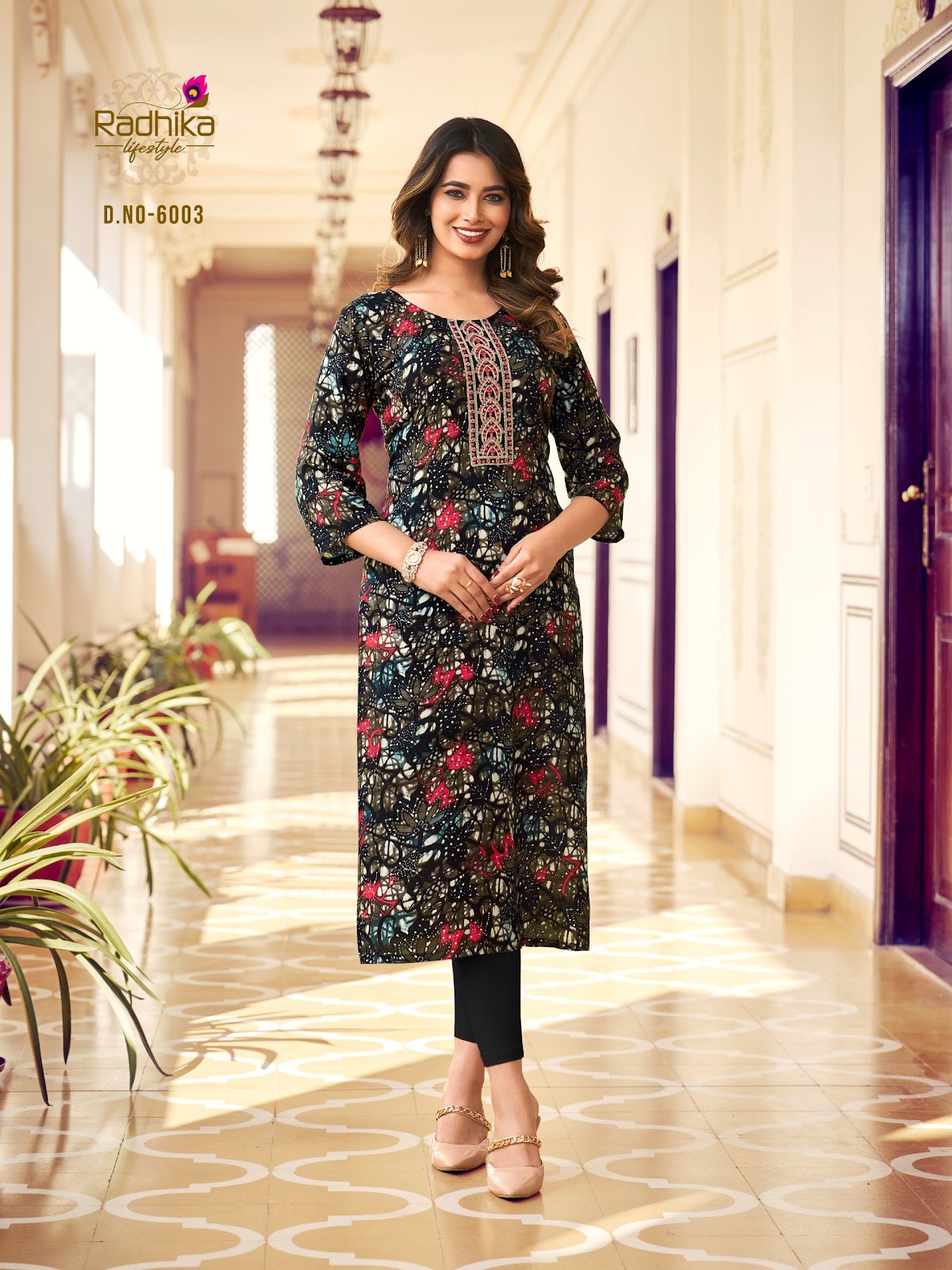 Pahel Vol 6 Radhika Lifestyle Liva Reyon Long Straight Kurti