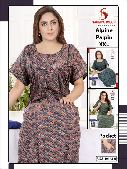 Paipin-281223 Saumya Touch Night Gowns