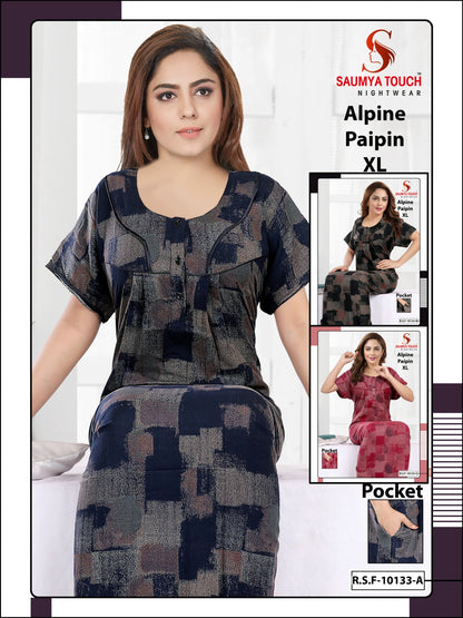 Paipin-2812 Saumya Touch Night Gowns