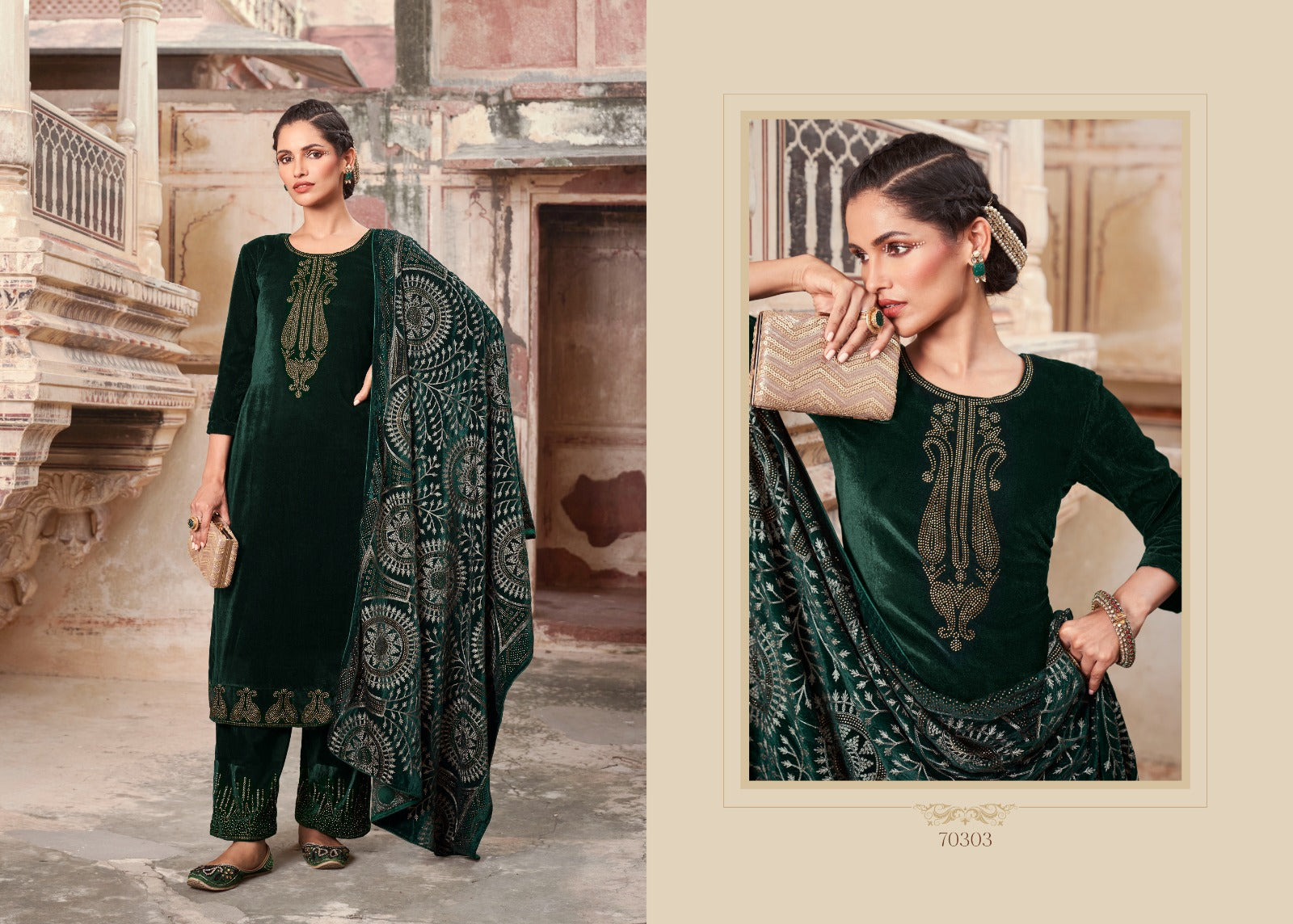 Pakeezah Vol 4 Riana Velvet Suits