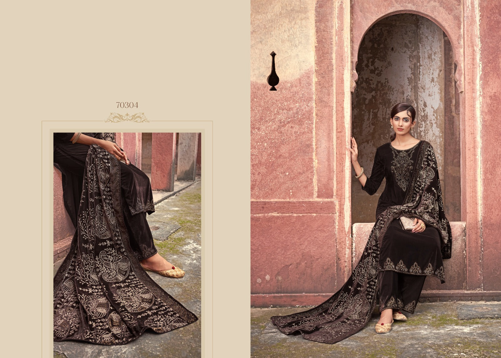 Pakeezah Vol 4 Riana Velvet Suits