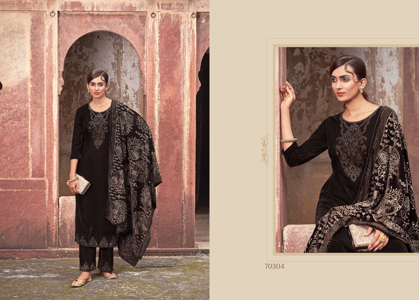 Pakeezah Vol 4 Riana Velvet Suits