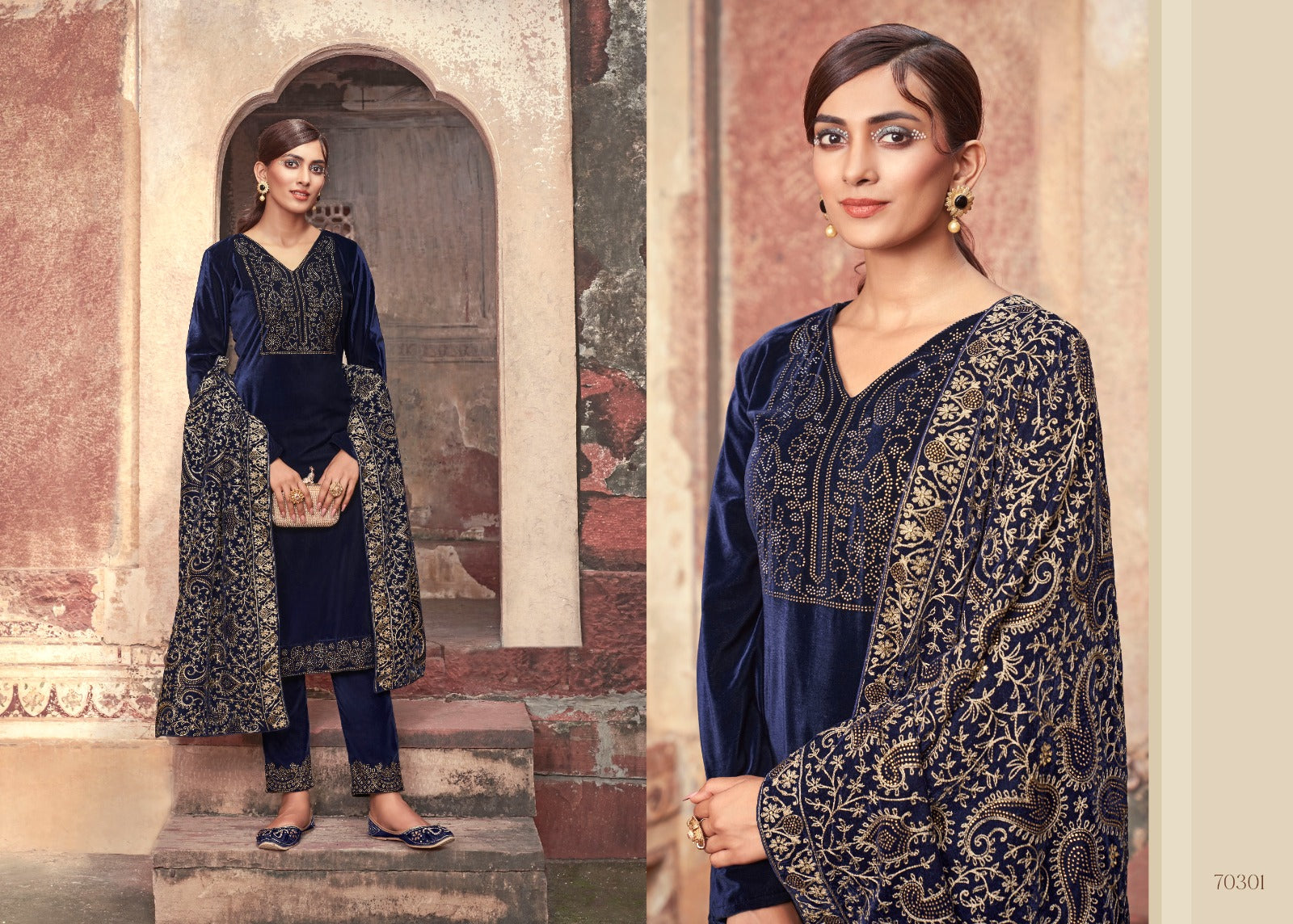 Pakeezah Vol 4 Riana Velvet Suits