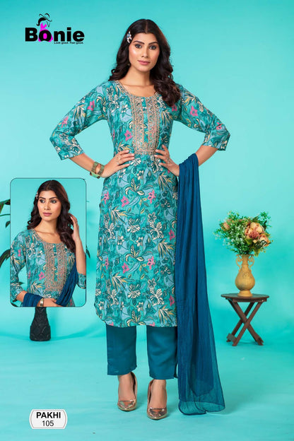 Pakhi Bonie Rayon Readymade Pant Style Suits