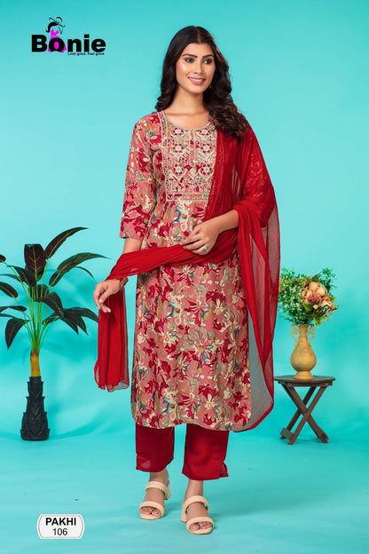 Pakhi Bonie Rayon Readymade Pant Style Suits