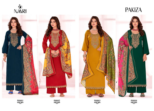 Pakiza Naari Crape Plazzo Style Suits