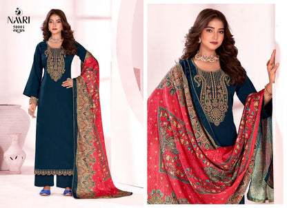 Pakiza Naari Crape Plazzo Style Suits