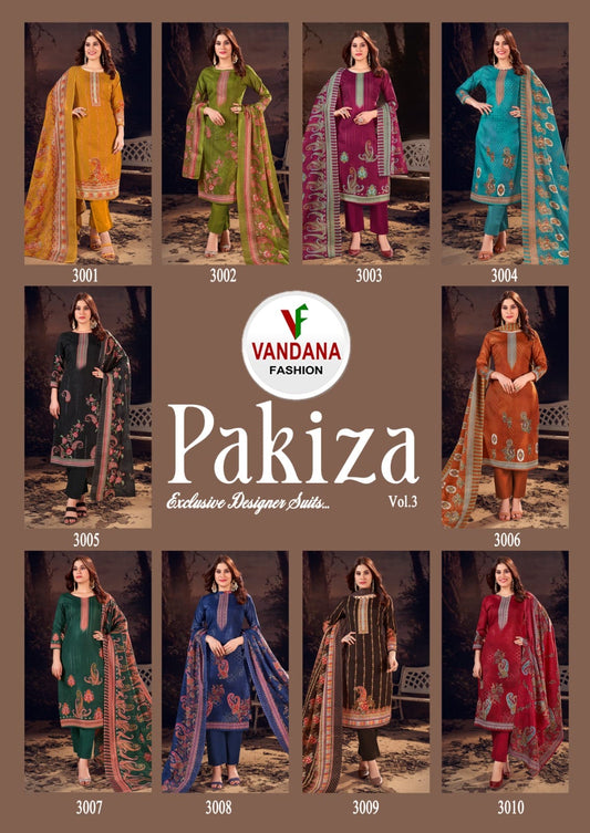 Pakiza Vol 3 Vandana Soft Cotton Pant Style Suits