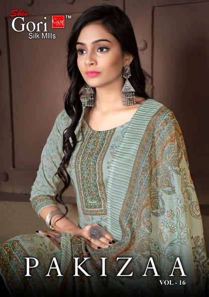 Pakizaa Vol 16 Shiv Gori Silk Mills Cotton Pant Style Suits