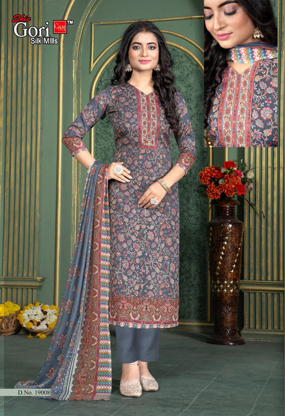 Pakizaa Vol 19 Shiv Gori Silk Mills Cotton Pant Style Suits