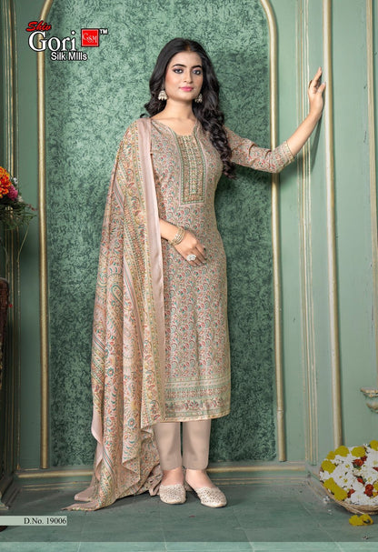 Pakizaa Vol 19 Shiv Gori Silk Mills Cotton Pant Style Suits