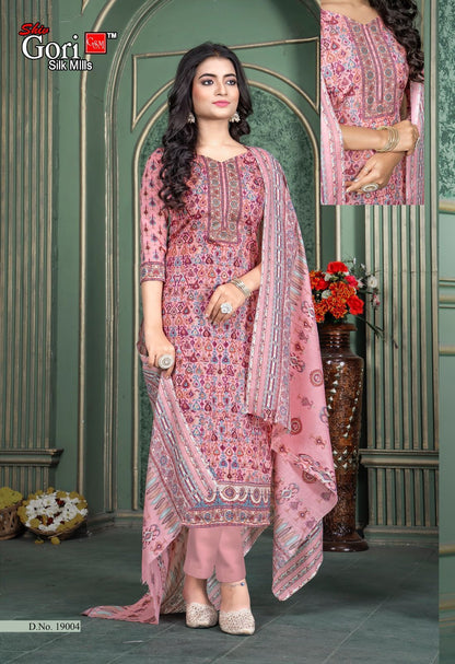 Pakizaa Vol 19 Shiv Gori Silk Mills Cotton Pant Style Suits