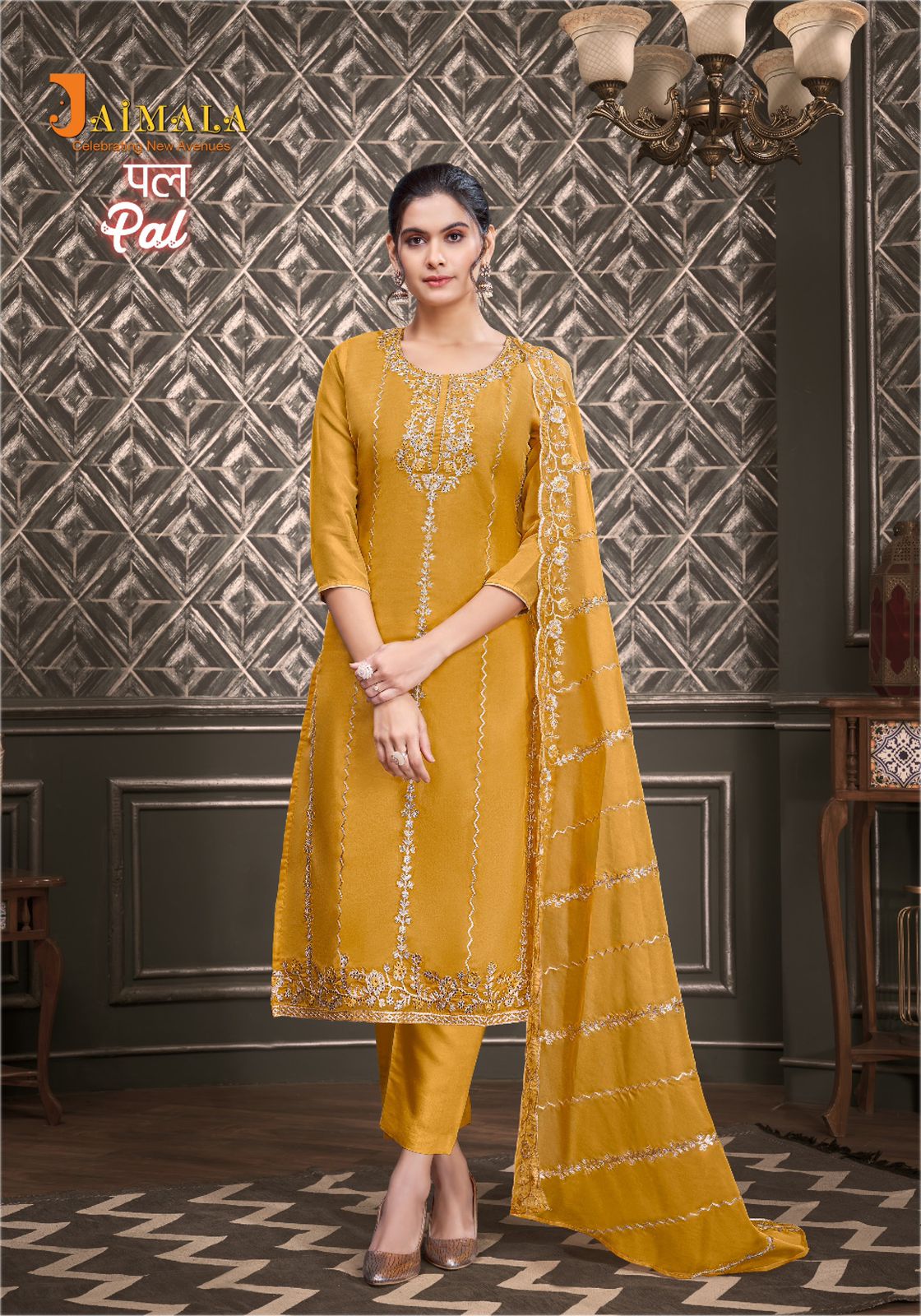 Pal Jaimala Organza Pant Style Suits
