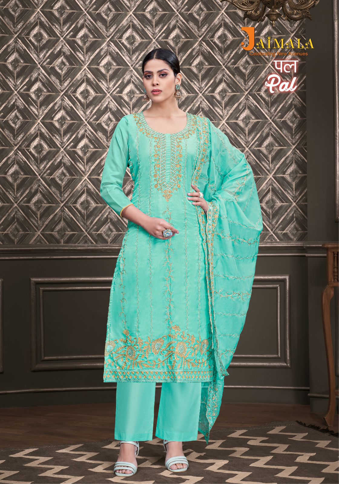 Pal Jaimala Organza Pant Style Suits