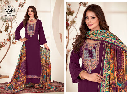 Palak Naari Chinon Plazzo Style Suits