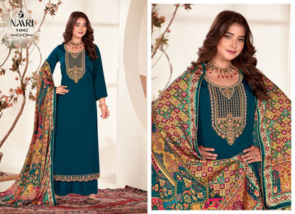 Palak Naari Chinon Plazzo Style Suits
