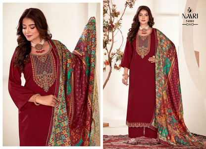Palak Naari Chinon Plazzo Style Suits