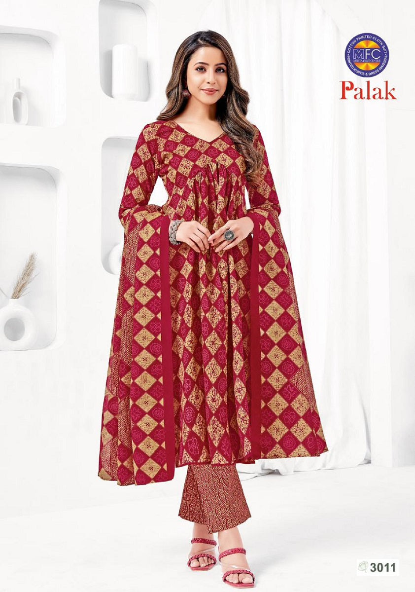 Palak Vol Mfc Cotton Dress Material