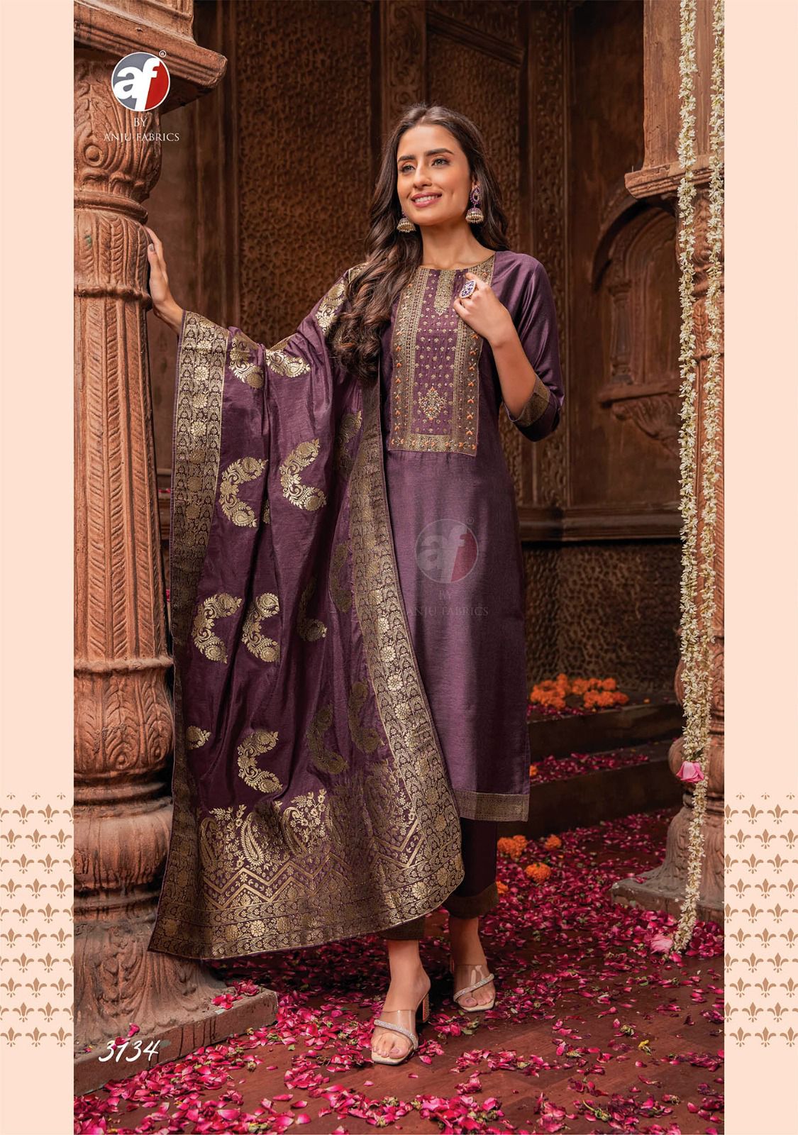 Palki Vol 3 Af Viscose Readymade Pant Style Suits