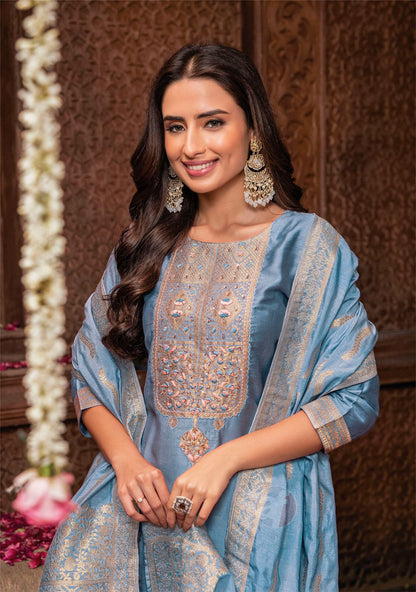 Palki Vol 3 Af Viscose Readymade Pant Style Suits