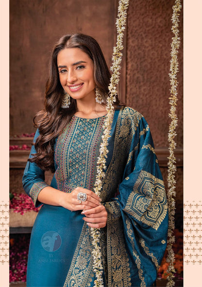 Palki Vol 3 Af Viscose Readymade Pant Style Suits