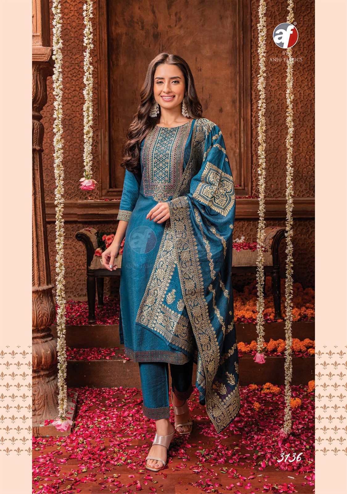 Palki Vol 3 Af Viscose Readymade Pant Style Suits
