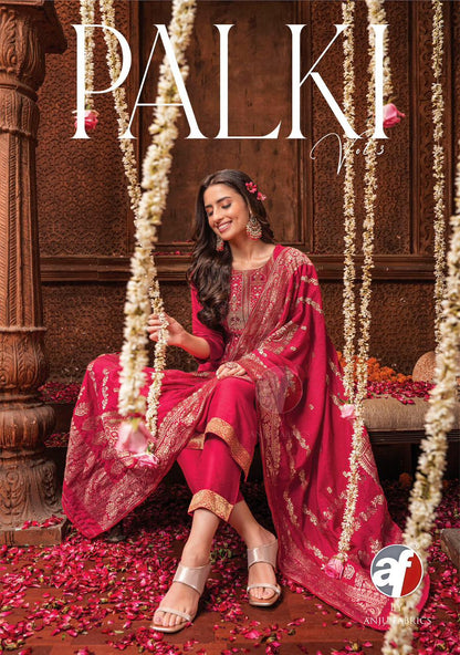 Palki Vol 3 Af Viscose Readymade Pant Style Suits