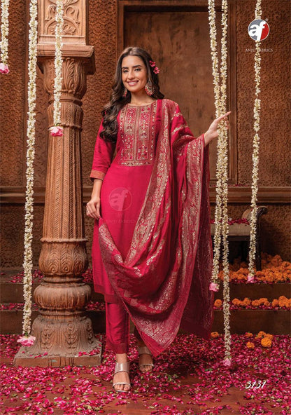 Palki Vol 3 Af Viscose Readymade Pant Style Suits
