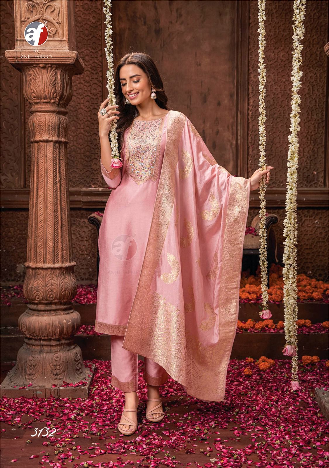 Palki Vol 3 Af Viscose Readymade Pant Style Suits