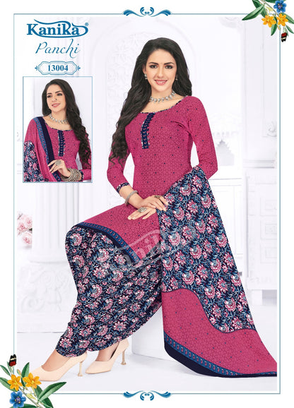 Panchi Vol 13 With Lining Kanika Readymade Cotton Patiyala Suits
