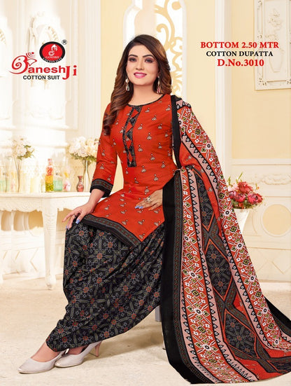 Panchi Vol 3-Patiyala Ganeshji Indo Cotton Dress Material