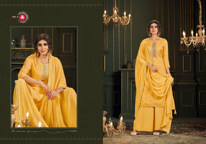 Panghat Triple Aaa Muslin Plazzo Style Suits