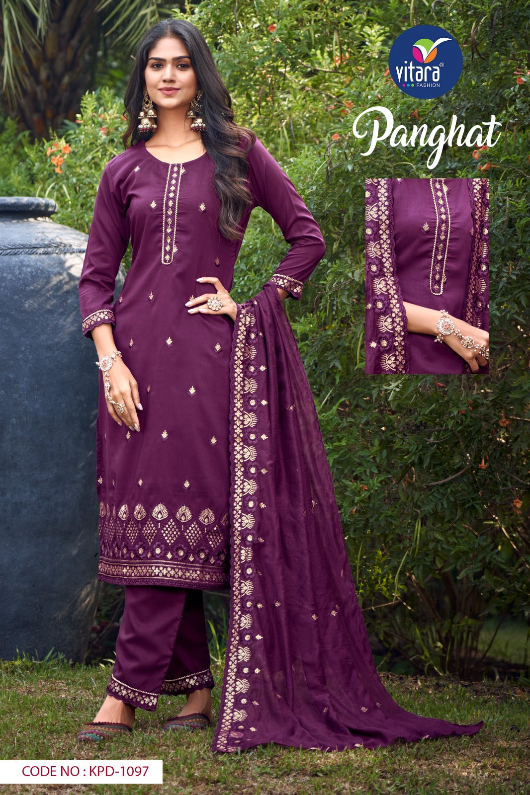 Panghat Vitara Chinnon Readymade Pant Style Suits
