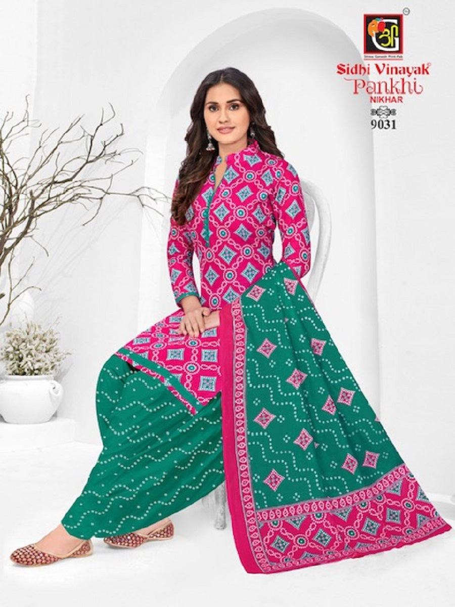Pankhi Nikhar Sidhi Vinayak Cotton Dress Material