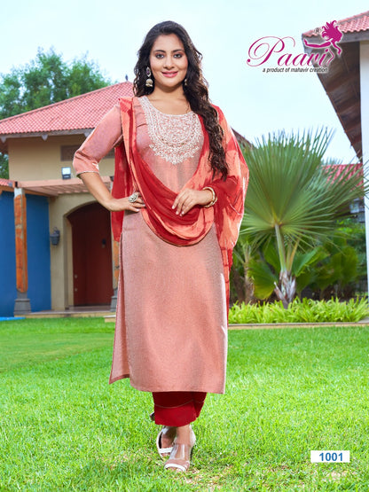 Paree Vol 1 Paavi Rayon Readymade Pant Style Suits