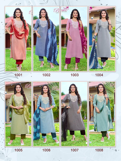 Paree Vol 1 Paavi Rayon Readymade Pant Style Suits