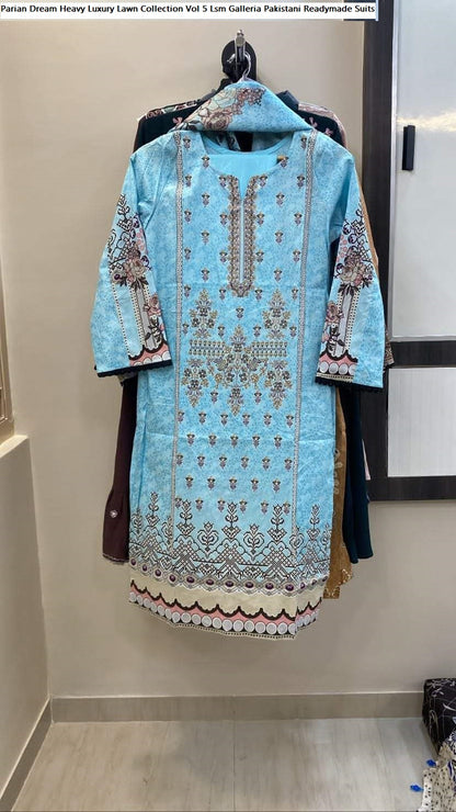 Parian Dream Heavy Luxury Lawn Collection Vol 5 Lsm Galleria Lawn Cotton Pakistani Readymade Suits