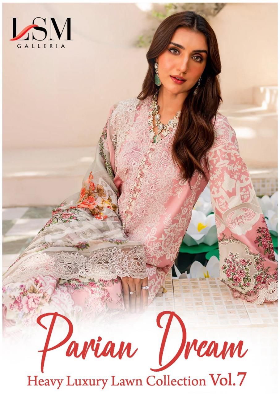 Parian Dream Heavy Luxury Lawn Collection Vol 7 Lsm Galleria Karachi Salwar Suits