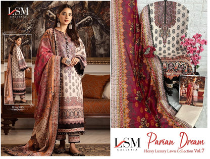 Parian Dream Heavy Luxury Lawn Collection Vol 7 Lsm Galleria Karachi Salwar Suits