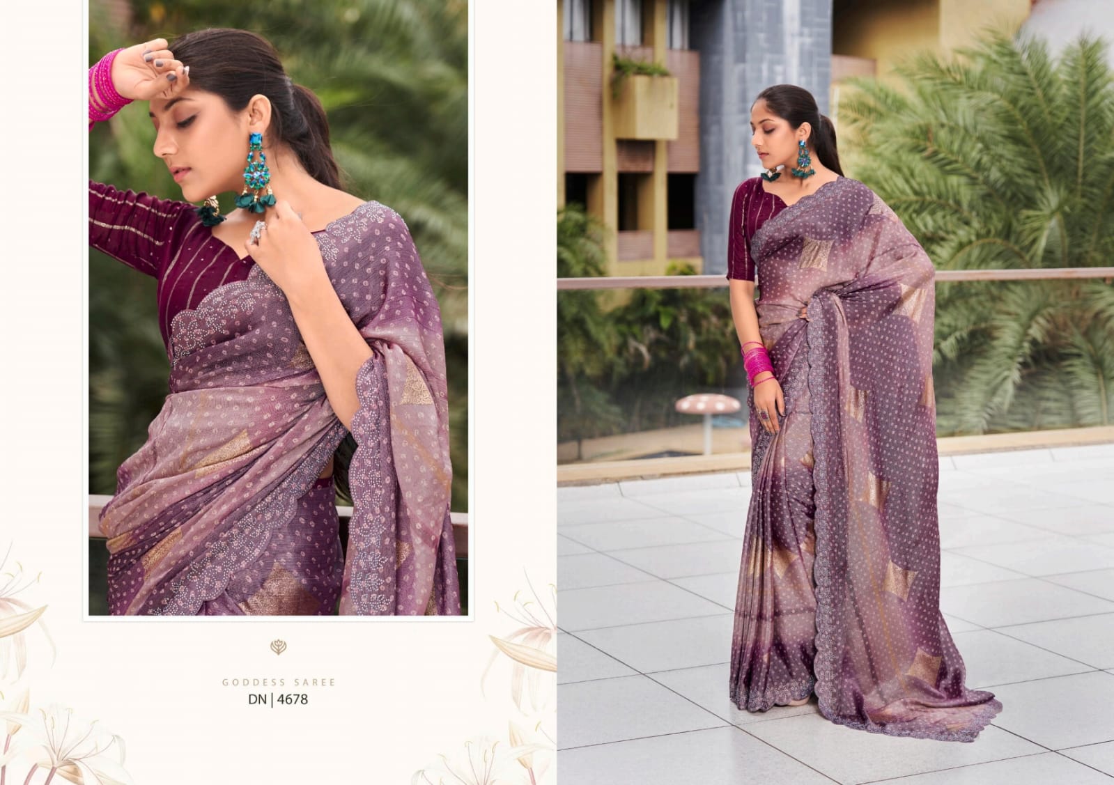 Designer Pure Chiffon Saree | 3d-mon.com