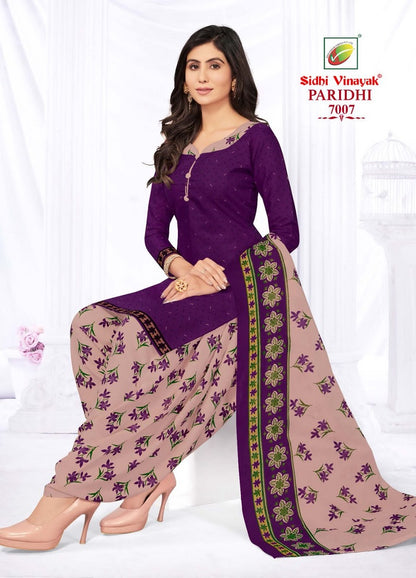 Paridhi Vol 7 With Inner Sidhi Vinayak Readymade Cotton Patiyala Suits