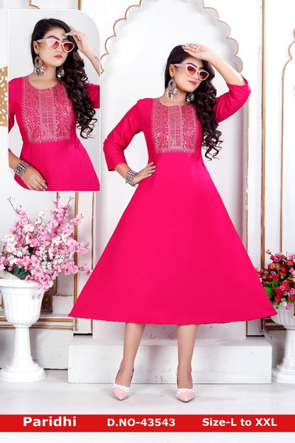 Paridhi Zoya Two Tone Anarkali Kurtis