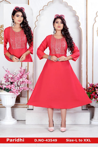 Paridhi Zoya Two Tone Anarkali Kurtis