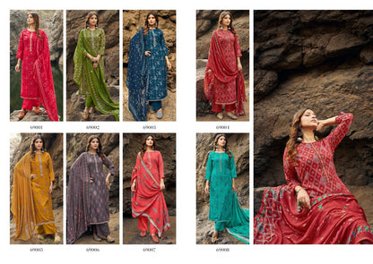 Parina Siyoni Cotton Silk Plazzo Style Suits