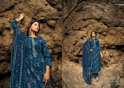 Parina Siyoni Cotton Silk Plazzo Style Suits